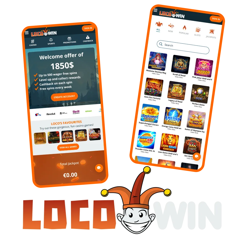 Download de LocoWin Casino app op je telefoon voor directe toegang tot je favoriete games.