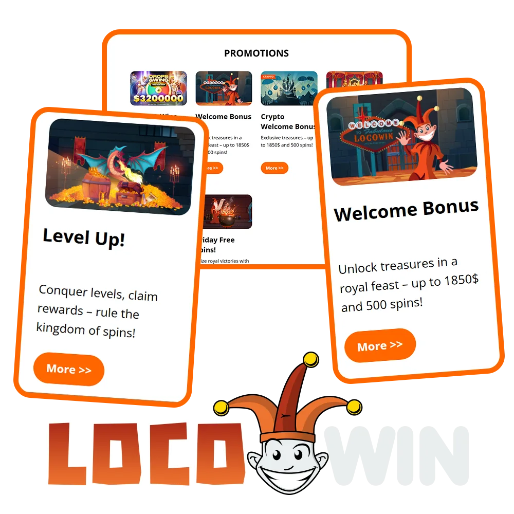 Word lid van LocoWin Casino en ontvang royale bonussen.