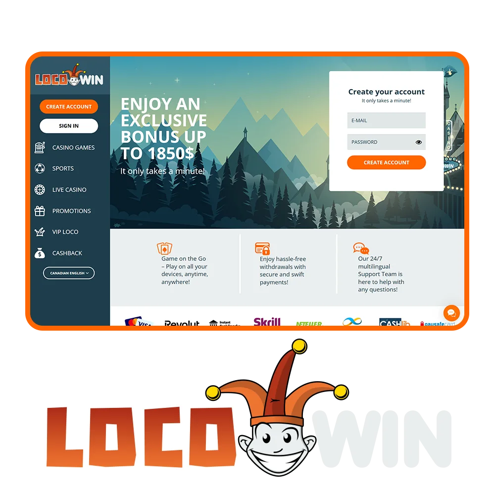 LocoWin Casino erbjuder otroliga bonusar och en mängd olika spel.